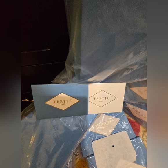 Frette Luxury NWT 2025 Spring Beige Blue Pajamas Top/Short Pants! 💝 - Picture 16 of 17